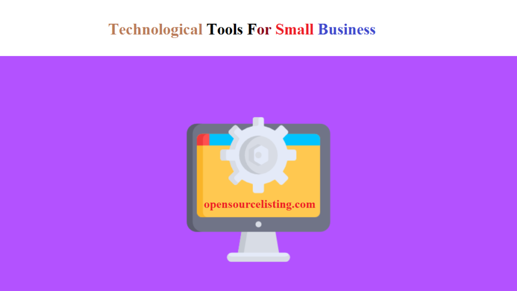 Technological tools for small businesses