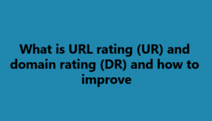 What is URL rating (UR) and domain rating (DR) and how to improve