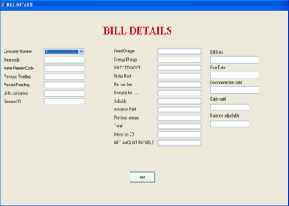 Electricity Billing System